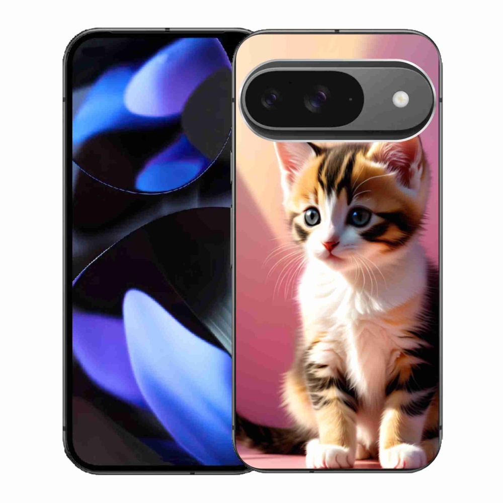 Gélový kryt mmCase na Google Pixel 9 - zvedavé mačiatko 2