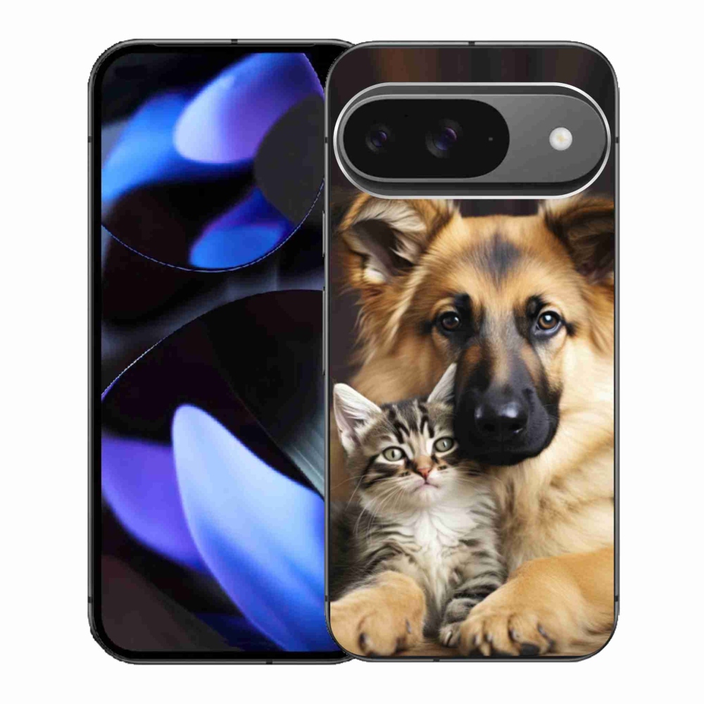 Gélový kryt mmCase na Google Pixel 9 - zvieracie priateľstvo