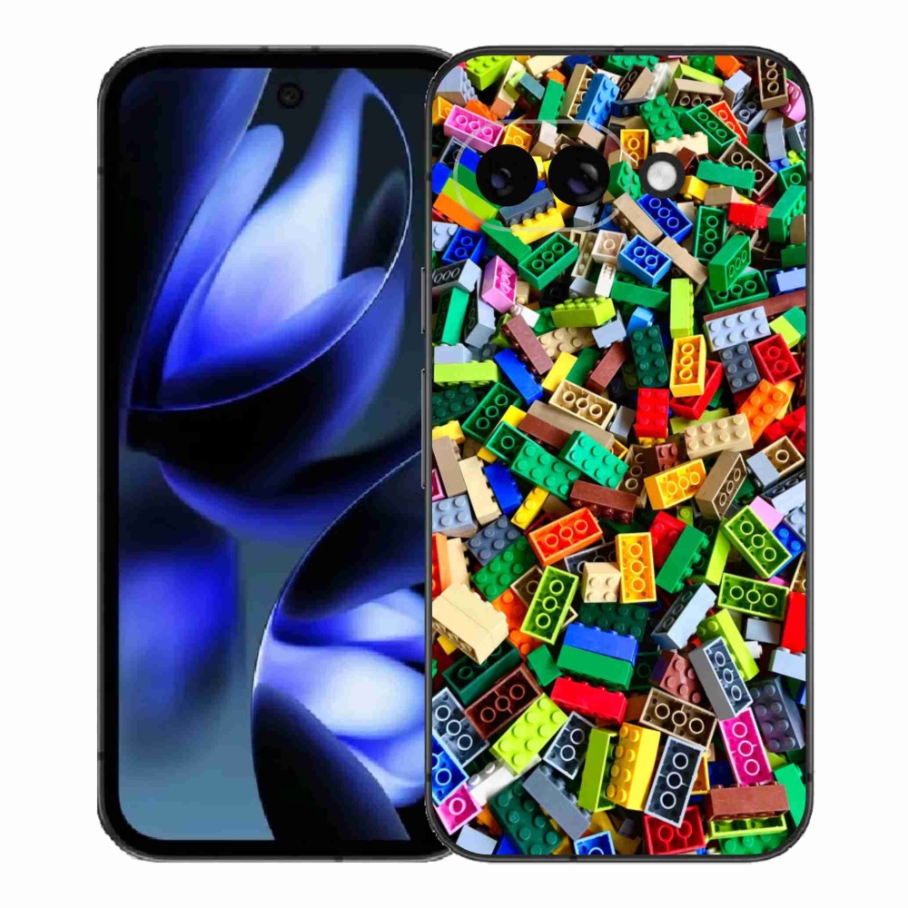 Gélový kryt mmCase na Google Pixel 9a - farebné stavebné kocky