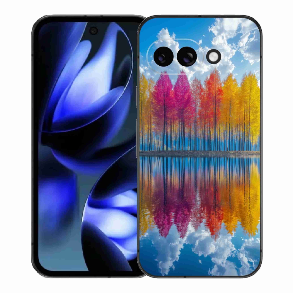 Gélový kryt mmCase na Google Pixel 9a - farebné stromy