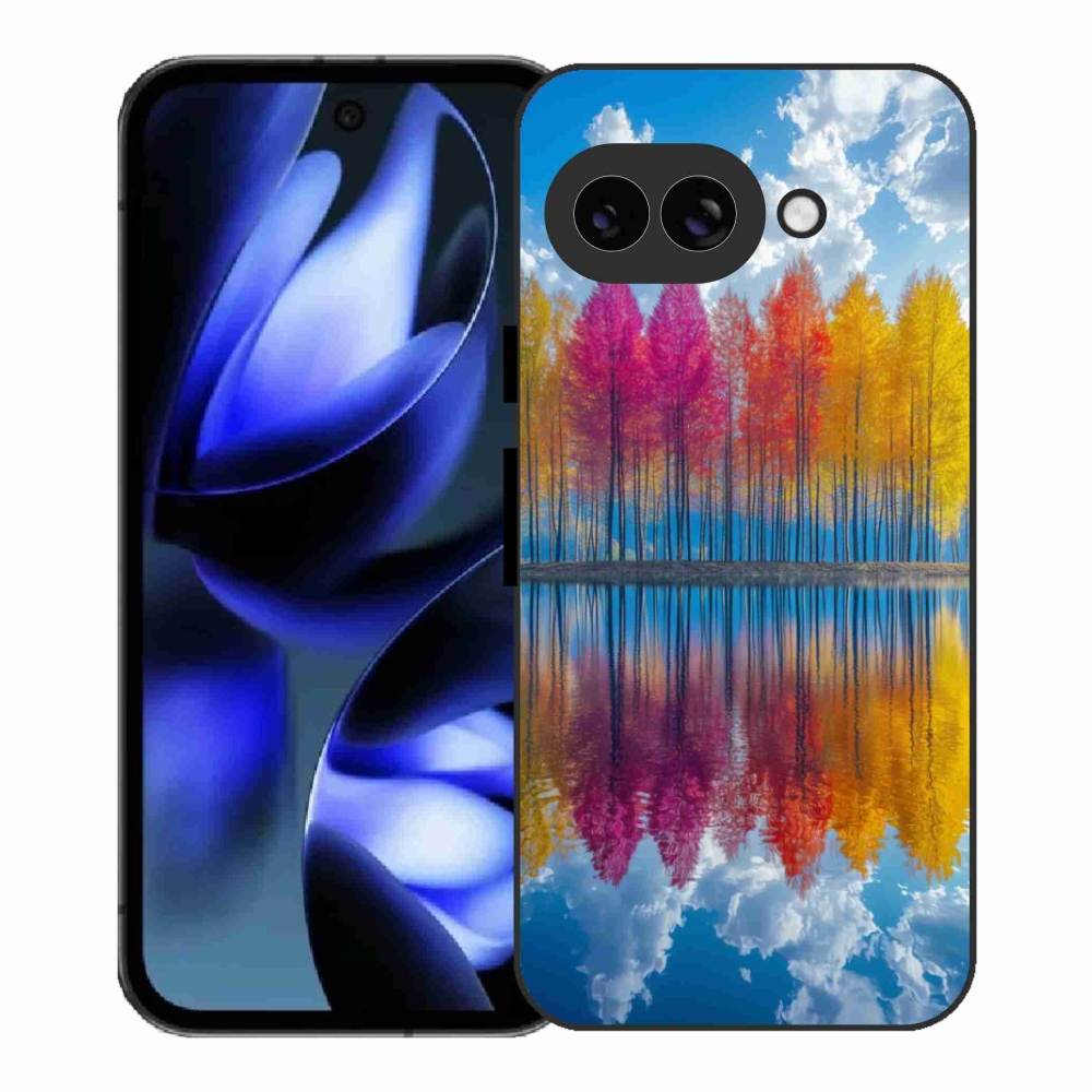 Gélový kryt mmCase na Google Pixel 9a - farebné stromy