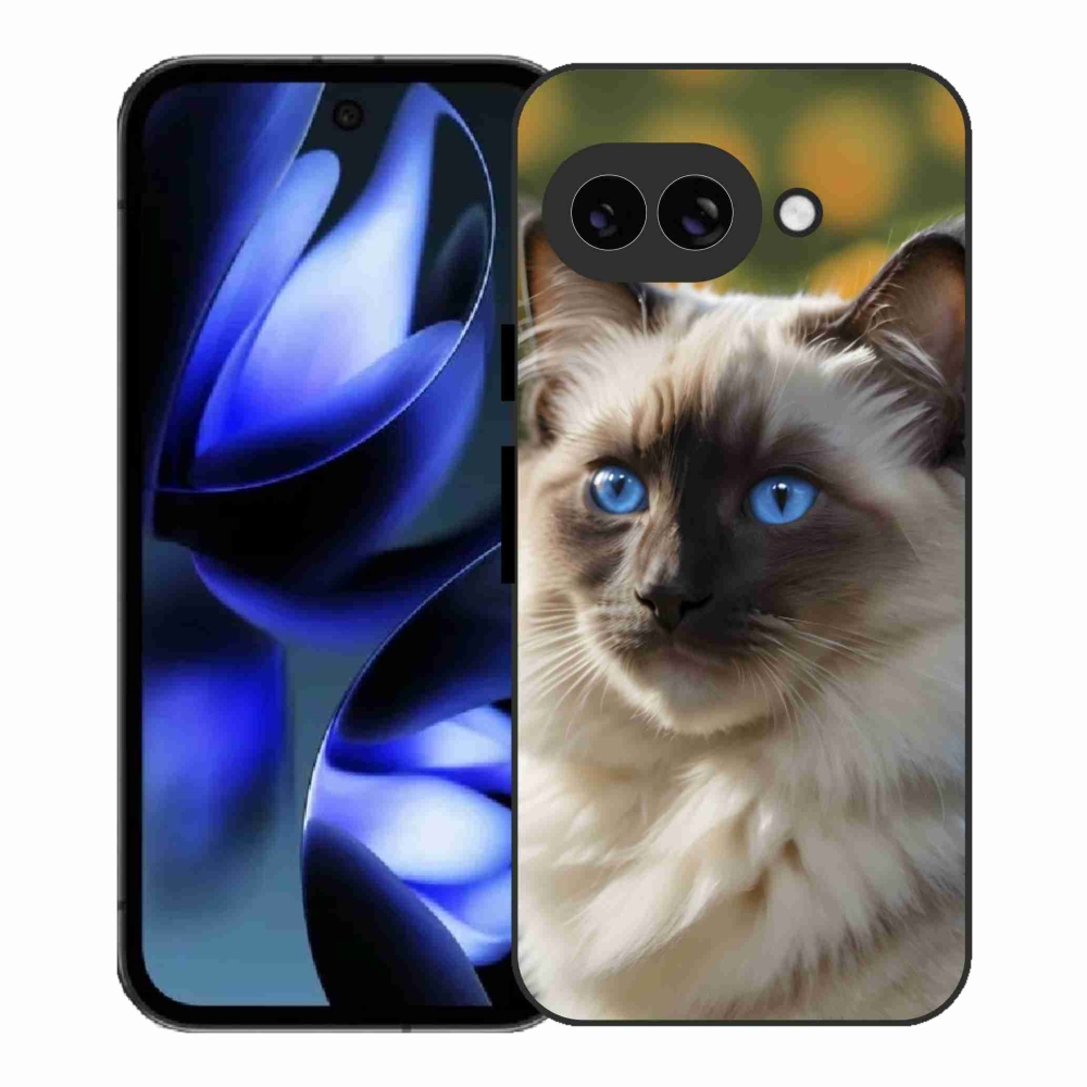 Gélový kryt mmCase na Google Pixel 9a - biely ragdoll
