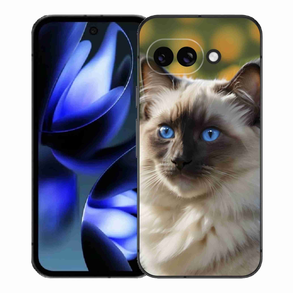 Gélový kryt mmCase na Google Pixel 9a - biely ragdoll