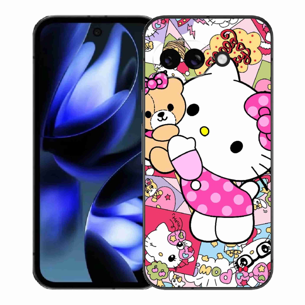 Gélový kryt mmCase na Google Pixel 9a - cute kitty