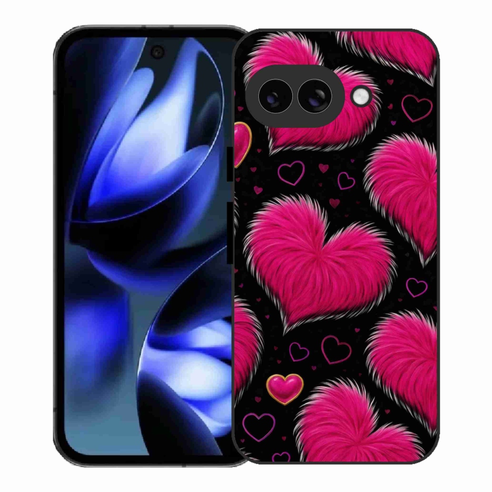 Gélový kryt mmCase na Google Pixel 9a - hebké srdce