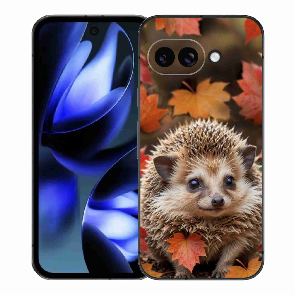 Gélový kryt mmCase na Google Pixel 9a - ježko v lístia