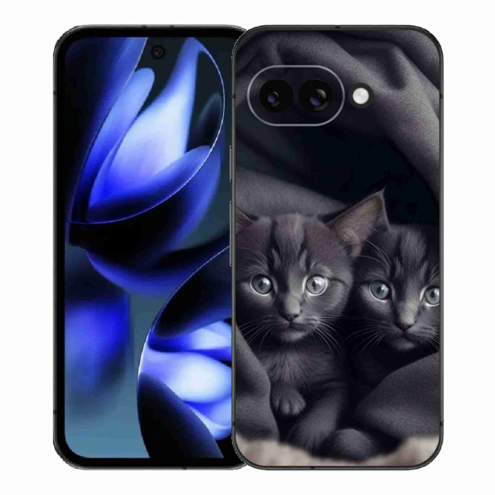 Gélový kryt mmCase na Google Pixel 9a - mačacie duo
