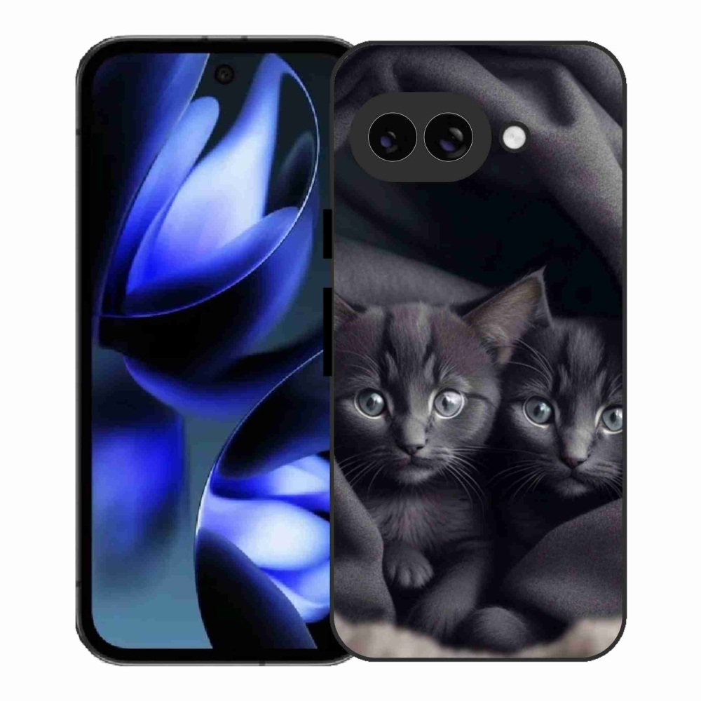 Gélový kryt mmCase na Google Pixel 9a - mačacie duo