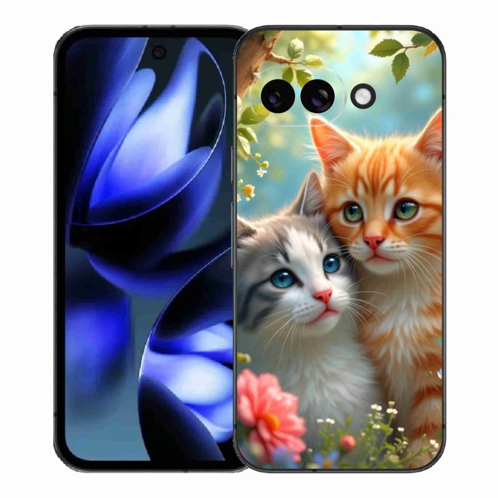 Gélový kryt mmCase na Google Pixel 9a - mačacia láska 2