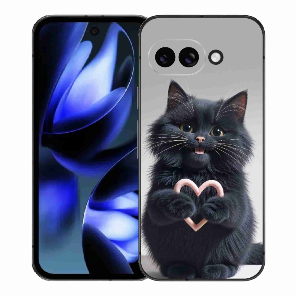 Gélový kryt mmCase na Google Pixel 9a - mačacia láska 3