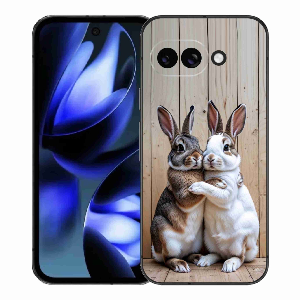 Gélový kryt mmCase na Google Pixel 9a - králičie pár