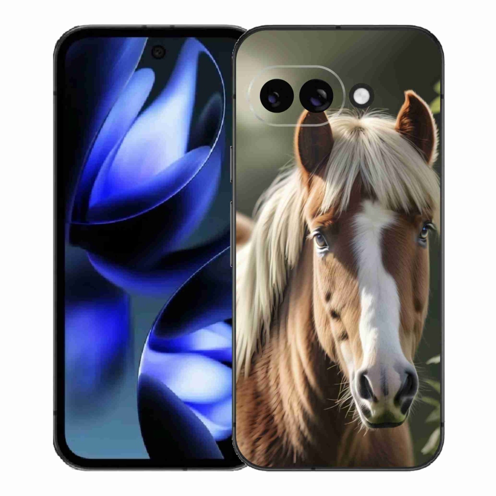 Gélový kryt mmCase na Google Pixel 9a - kôň so svetlou hrivou