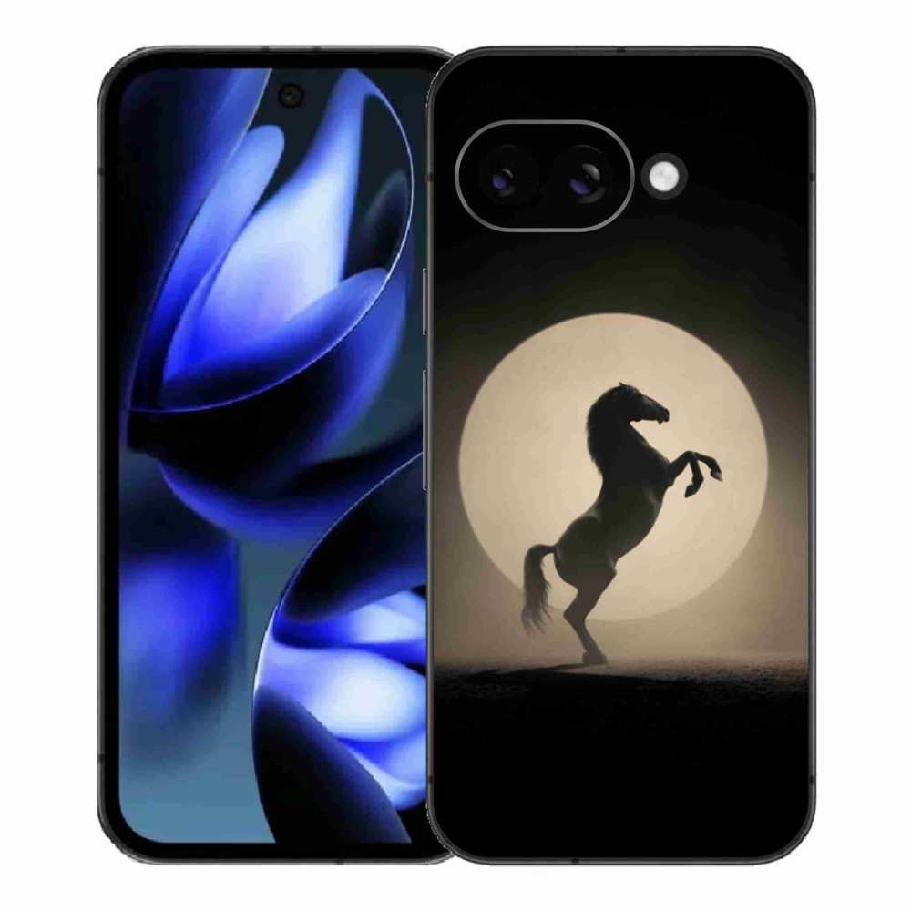 Gélový kryt mmCase na Google Pixel 9a - kôň v siluete