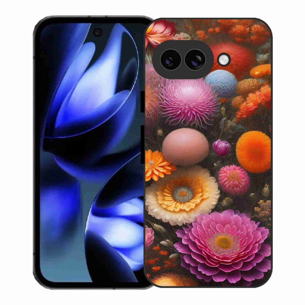Gélový kryt mmCase na Google Pixel 9a - kvetinová kompozícia