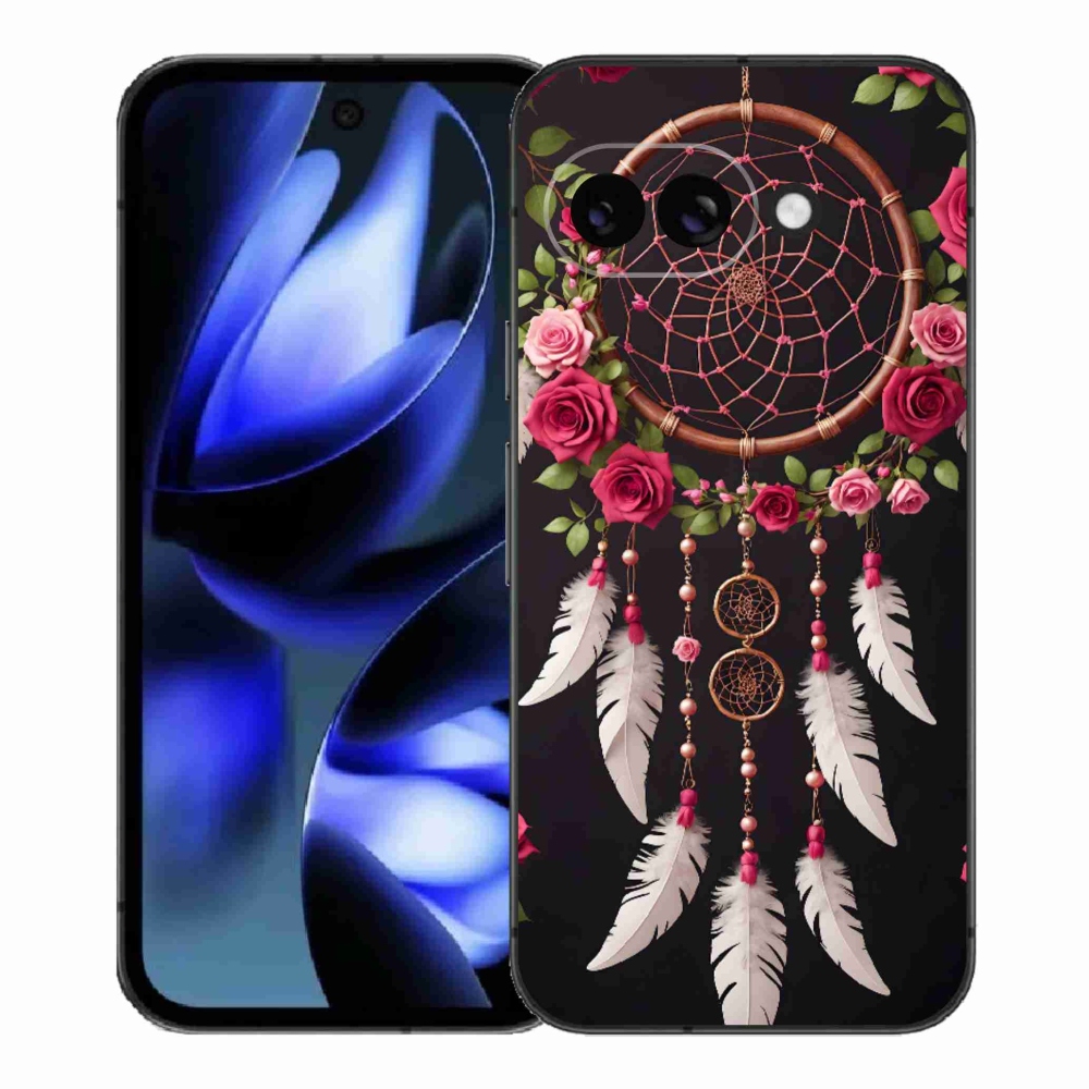 Gélový kryt mmCase na Google Pixel 9a - lapač snov s ružami