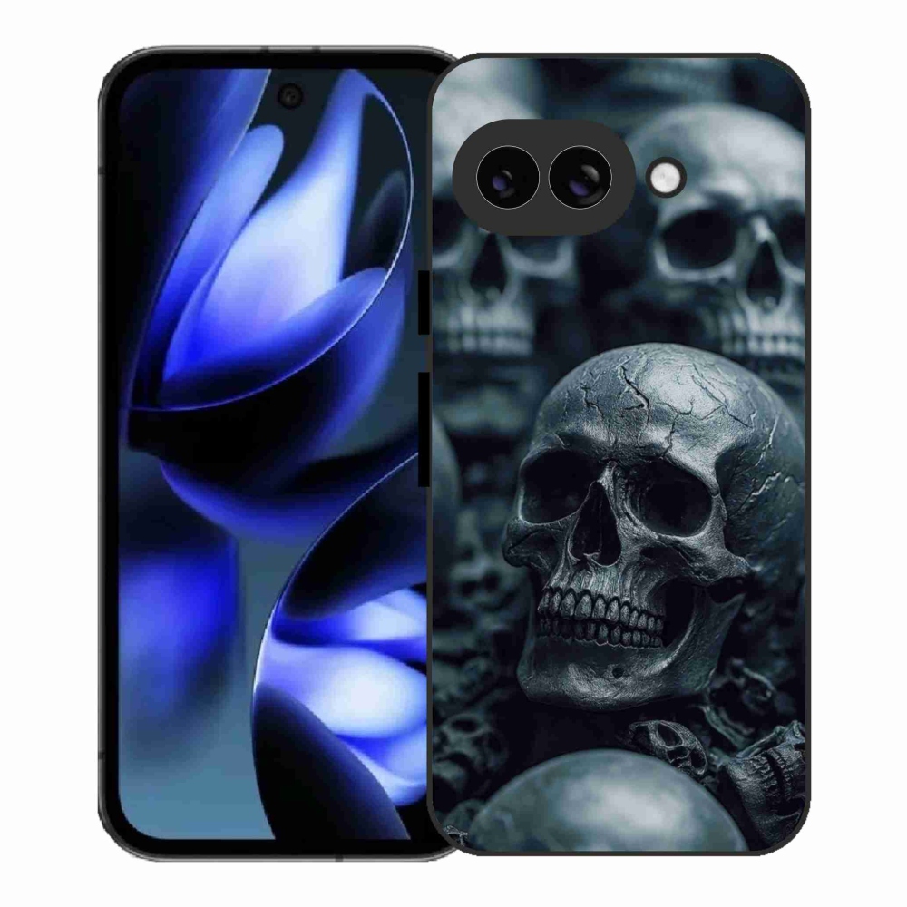 Gélový kryt mmCase na Google Pixel 9a - lebka 2