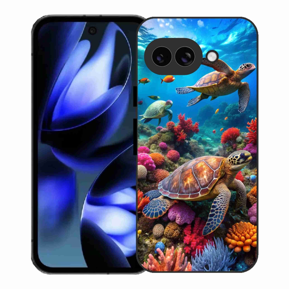 Gélový kryt mmCase na Google Pixel 9a - morský svet 2