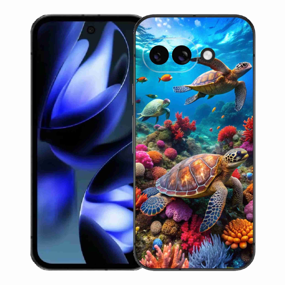 Gélový kryt mmCase na Google Pixel 9a - morský svet 2