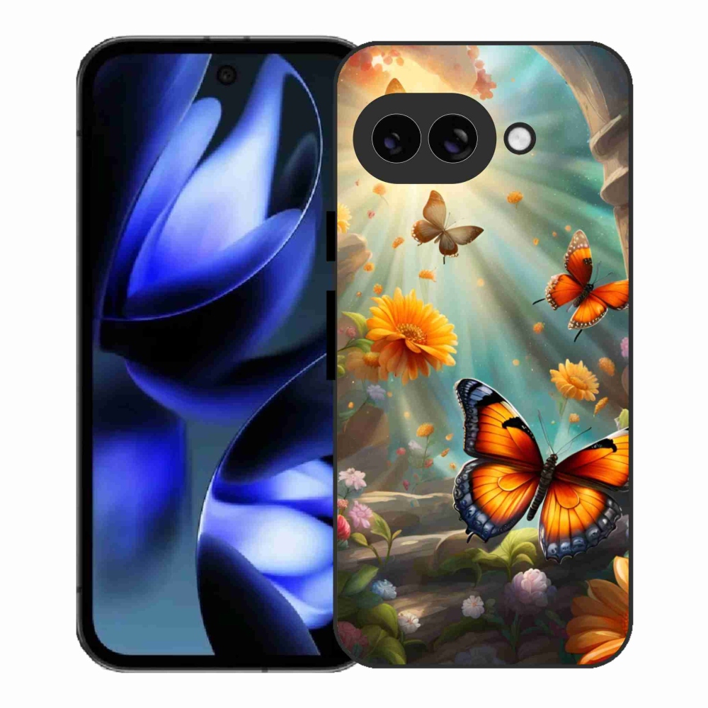 Gélový kryt mmCase na Google Pixel 9a - motýlia záhrada 2