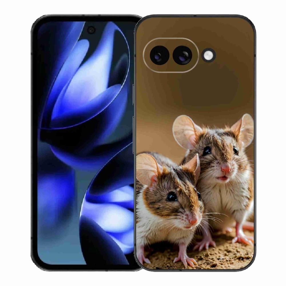Gélový kryt mmCase na Google Pixel 9a - myší duo
