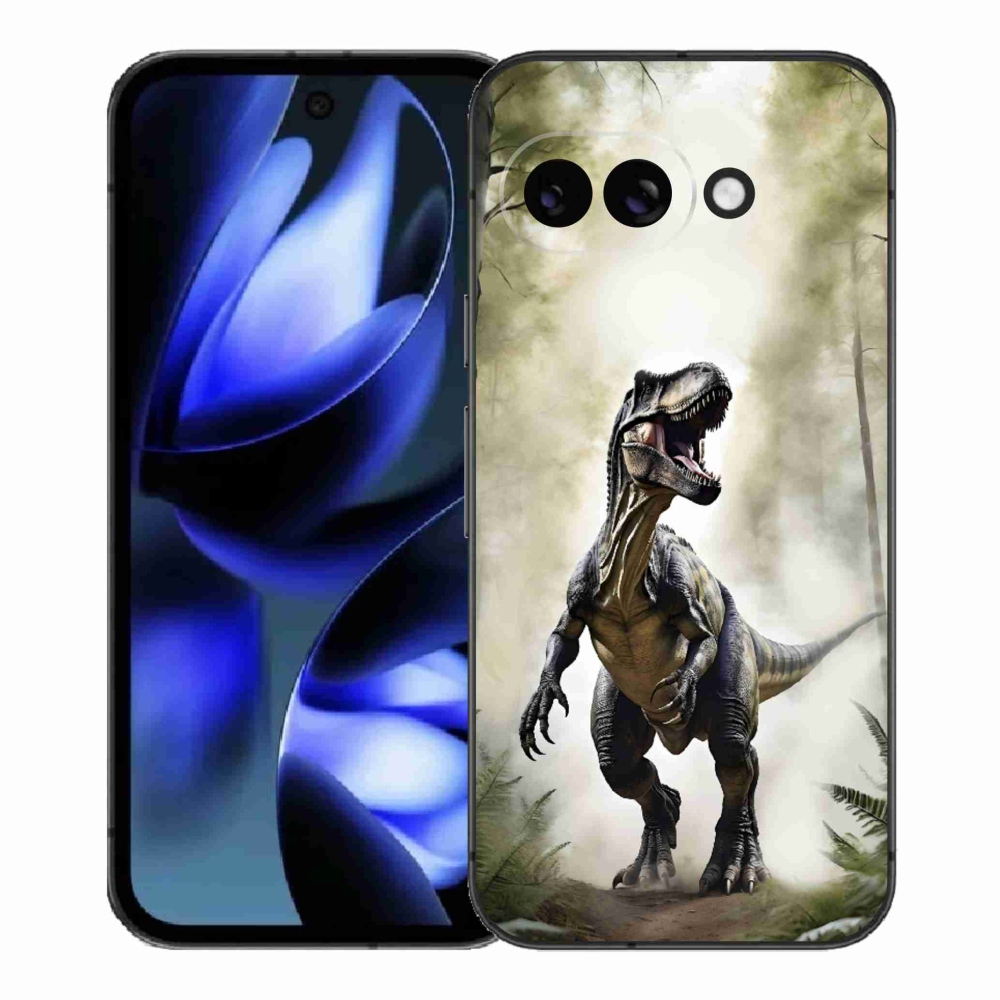 Gélový kryt mmCase na Google Pixel 9a - naštvaný T-Rex