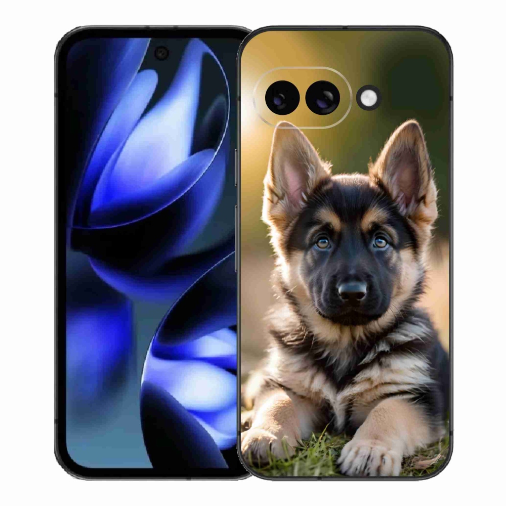 Gélový kryt mmCase na Google Pixel 9a - nemecký ovčiak v prírode