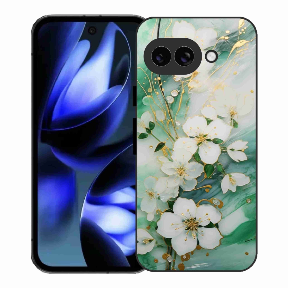 Gélový kryt mmCase na Google Pixel 9a - nežné kvety