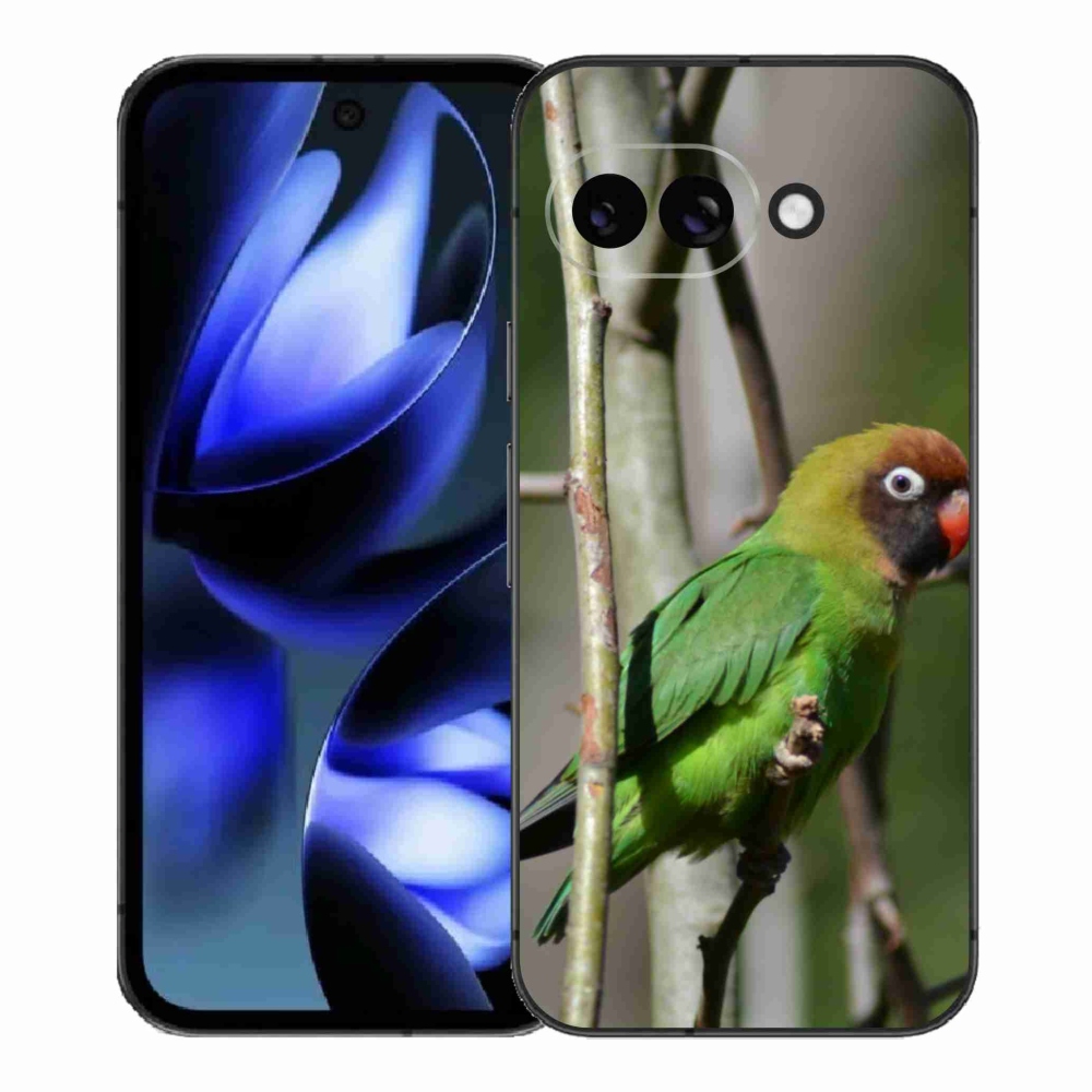 Gélový kryt mmCase na Google Pixel 9a - papagáj agapornis