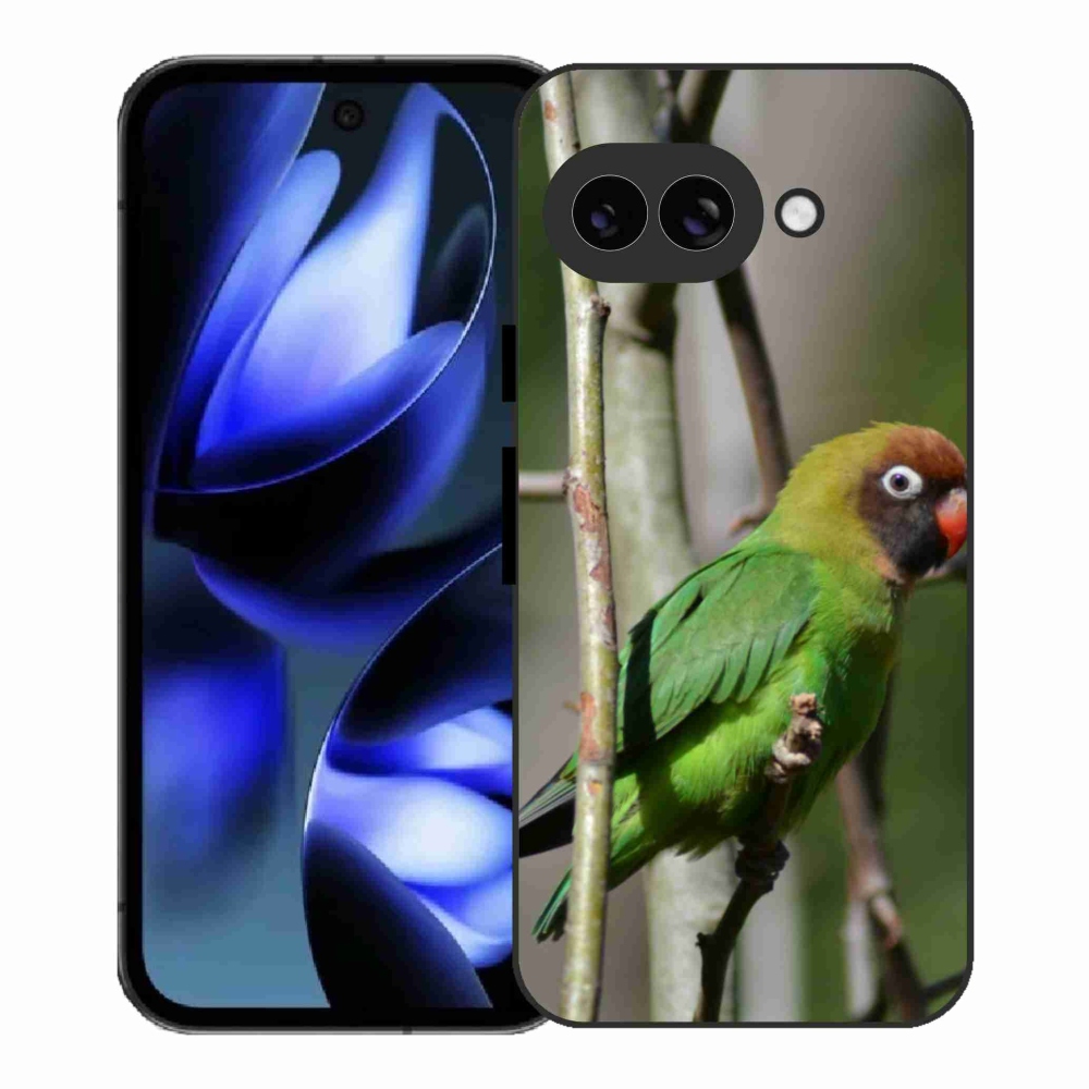 Gélový kryt mmCase na Google Pixel 9a - papagáj agapornis