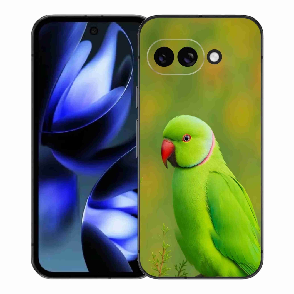 Gélový kryt mmCase na Google Pixel 9a - papagáj Alexandr 2