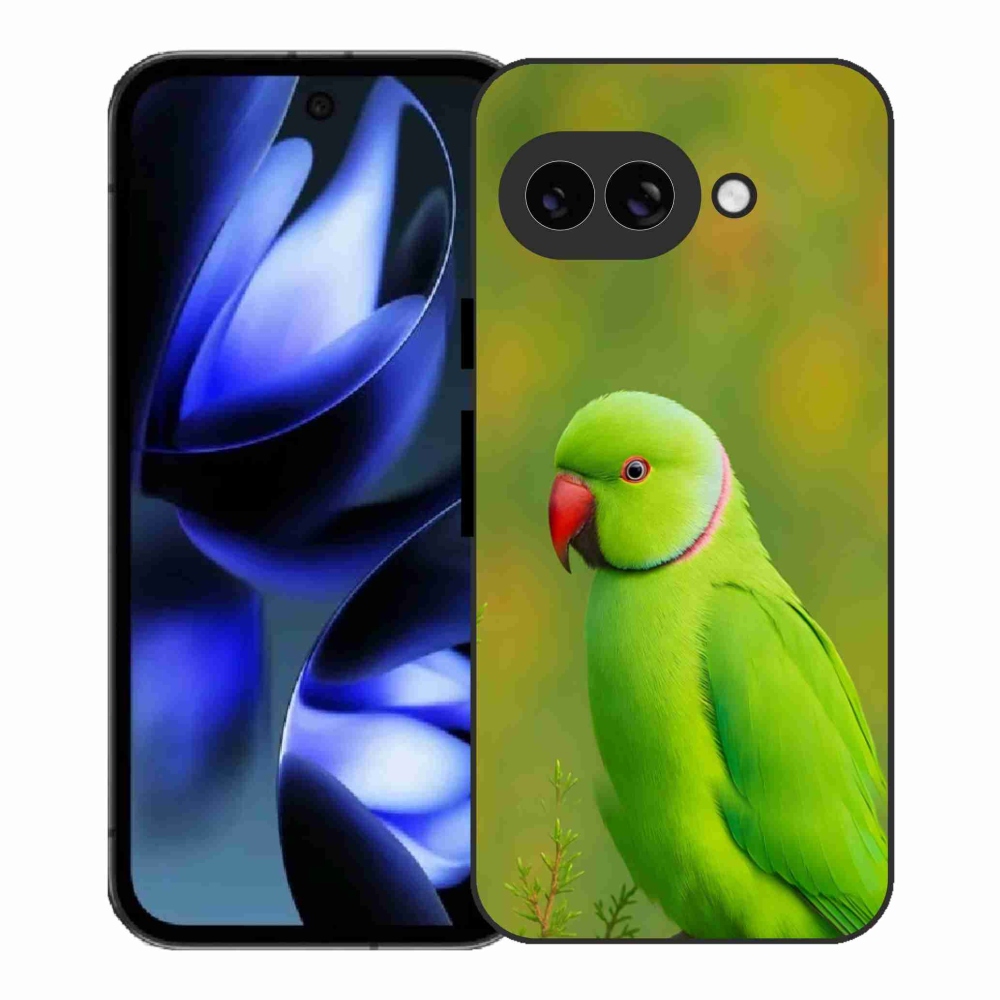Gélový kryt mmCase na Google Pixel 9a - papagáj Alexandr 2