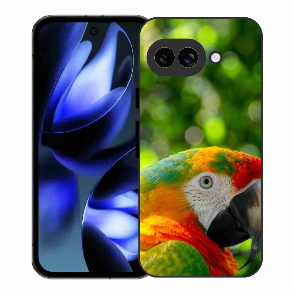 Gélový kryt mmCase na Google Pixel 9a - papagáj ara 3