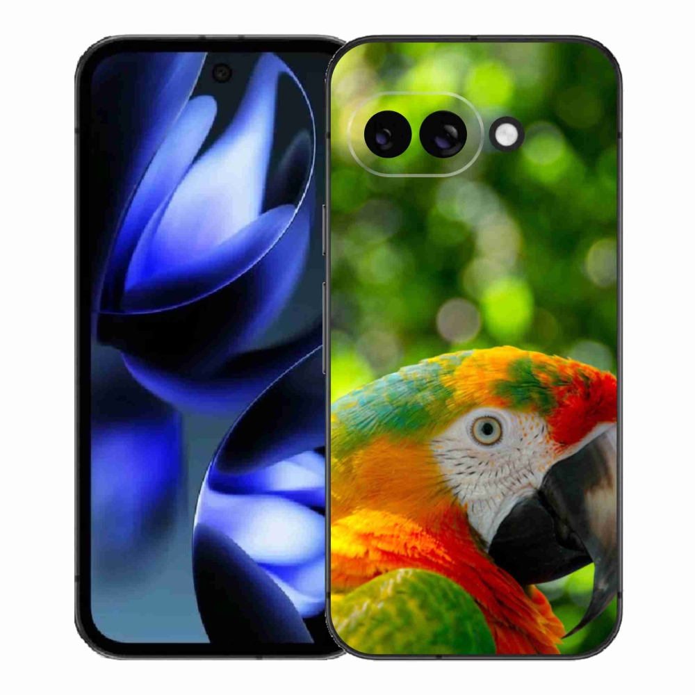 Gélový kryt mmCase na Google Pixel 9a - papagáj ara 3
