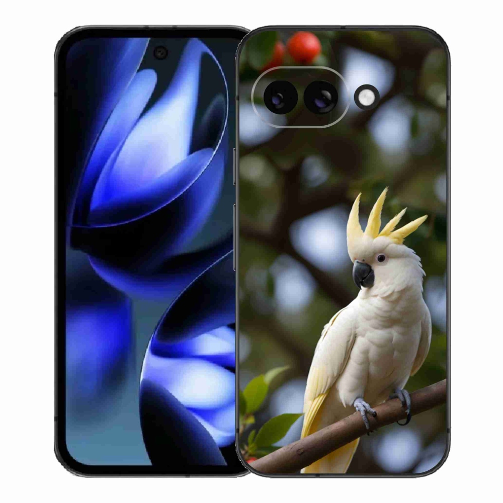 Gélový kryt mmCase na Google Pixel 9a - papagáj kakadu 3