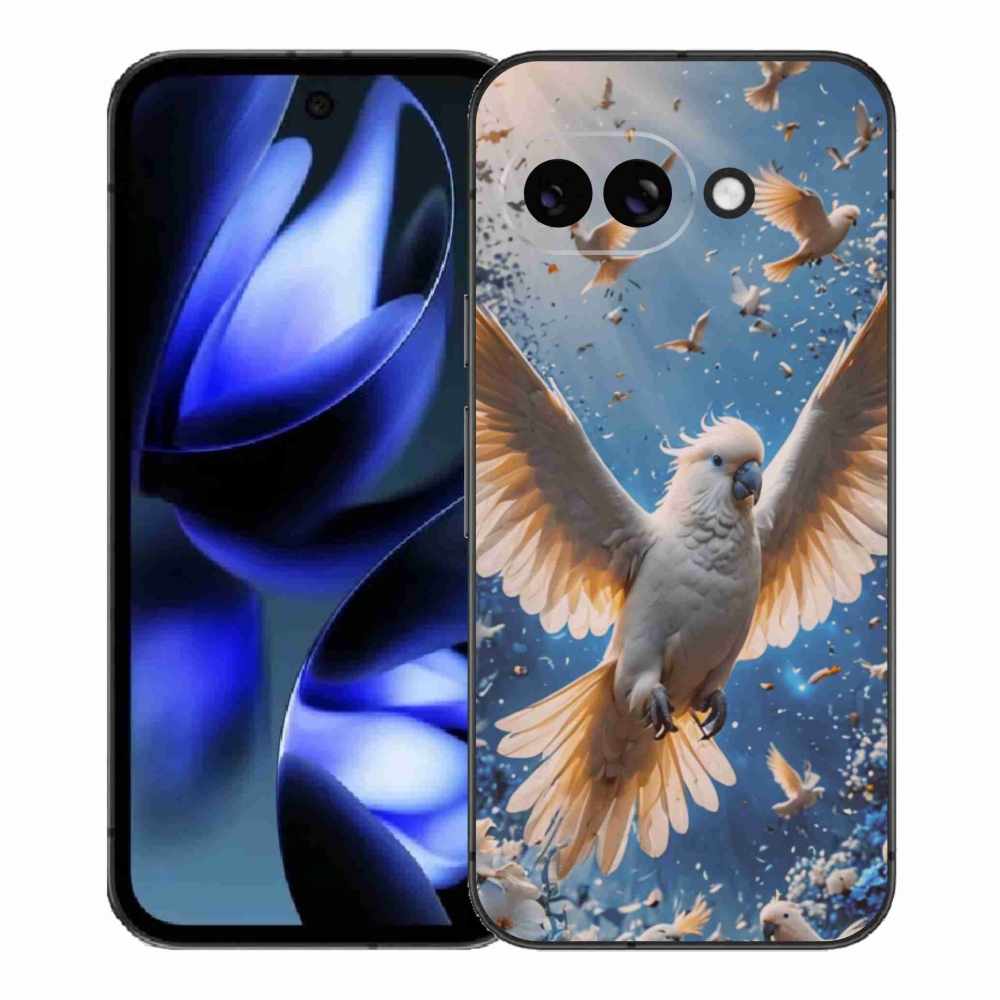 Gélový kryt mmCase na Google Pixel 9a - papagáj kakadu