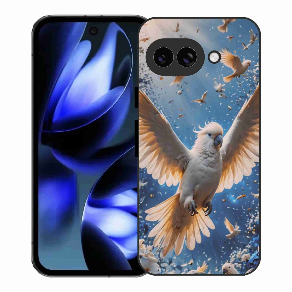 Gélový kryt mmCase na Google Pixel 9a - papagáj kakadu