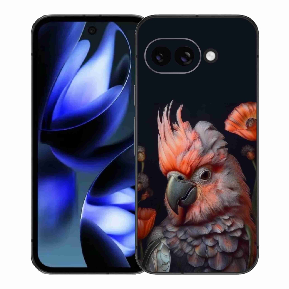 Gélový kryt mmCase na Google Pixel 9a - papagáj kakadu vo farbách