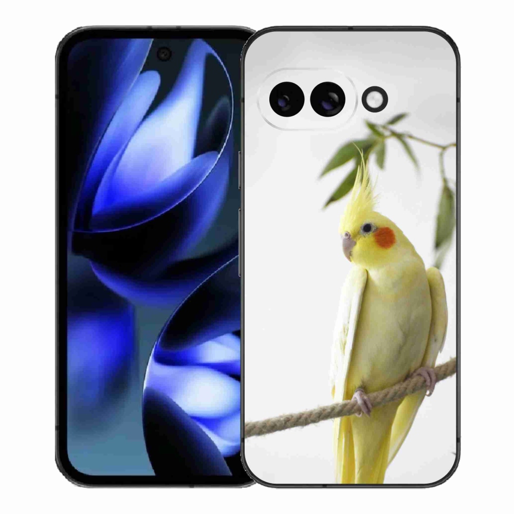 Gélový kryt mmCase na Google Pixel 9a - papagáj korela chocholatá