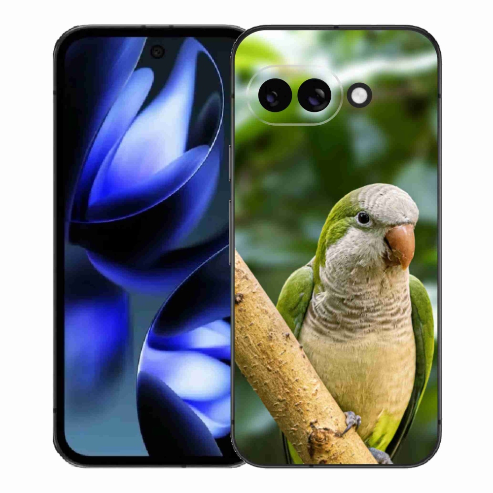 Gélový kryt mmCase na Google Pixel 9a - papagáj mníšok