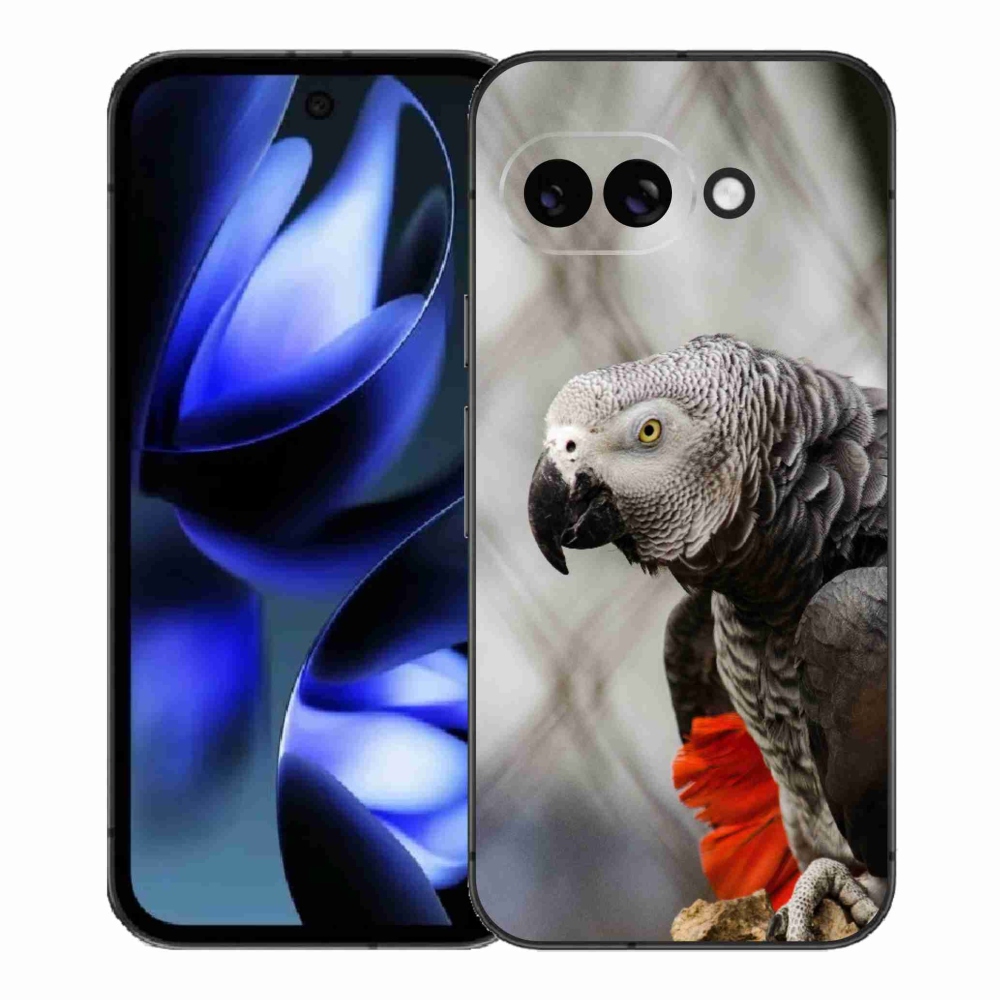 Gélový kryt mmCase na Google Pixel 9a - papagáj žako 3