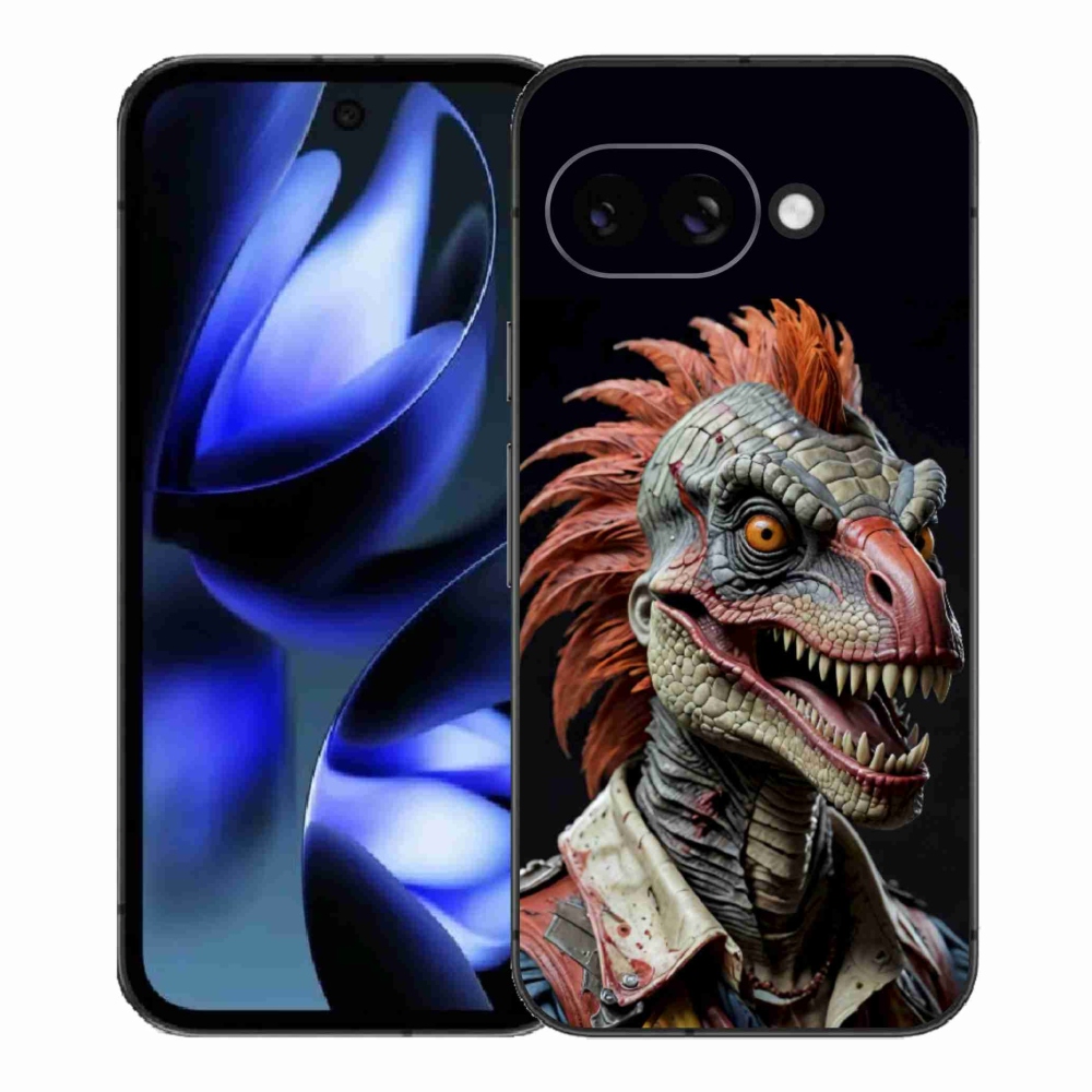 Gélový kryt mmCase na Google Pixel 9a - punk dinosaurus