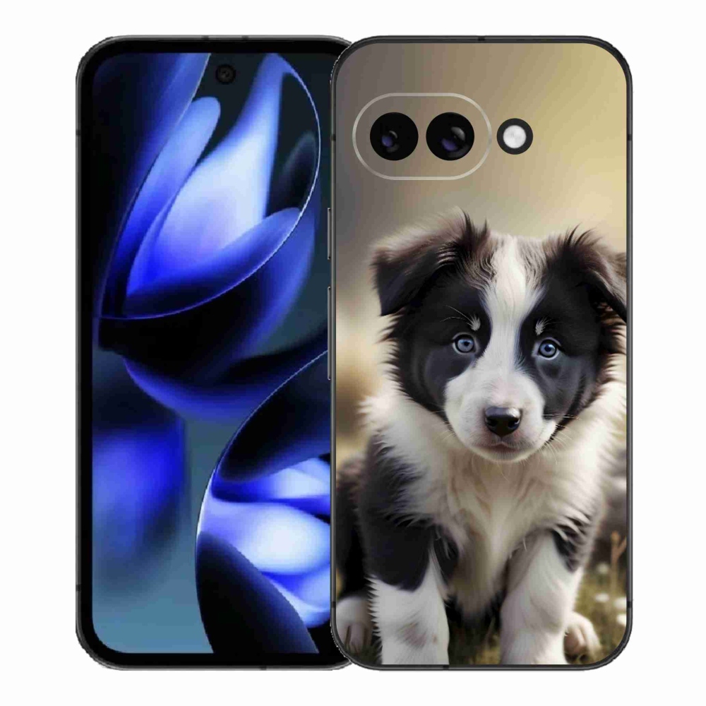 Gélový kryt mmCase na Google Pixel 9a - roztomilá border kólia