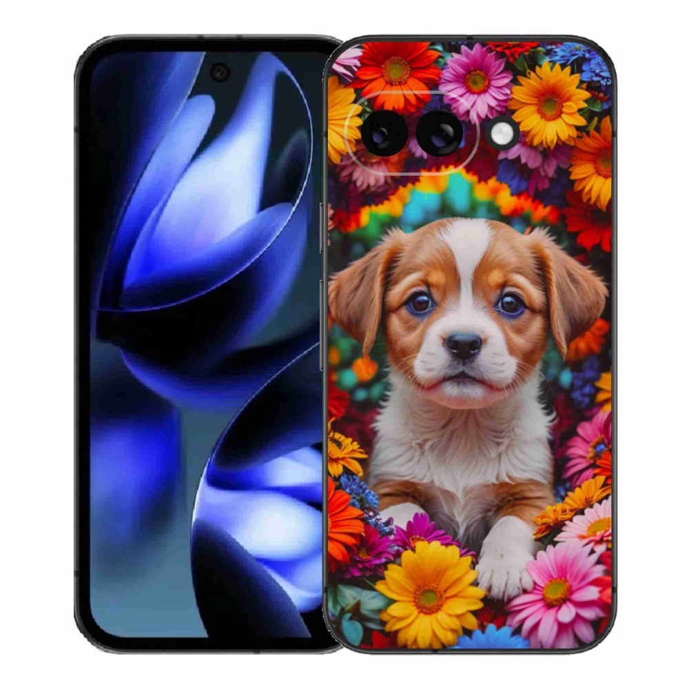 Gélový kryt mmCase na Google Pixel 9a - roztomilé šteňa