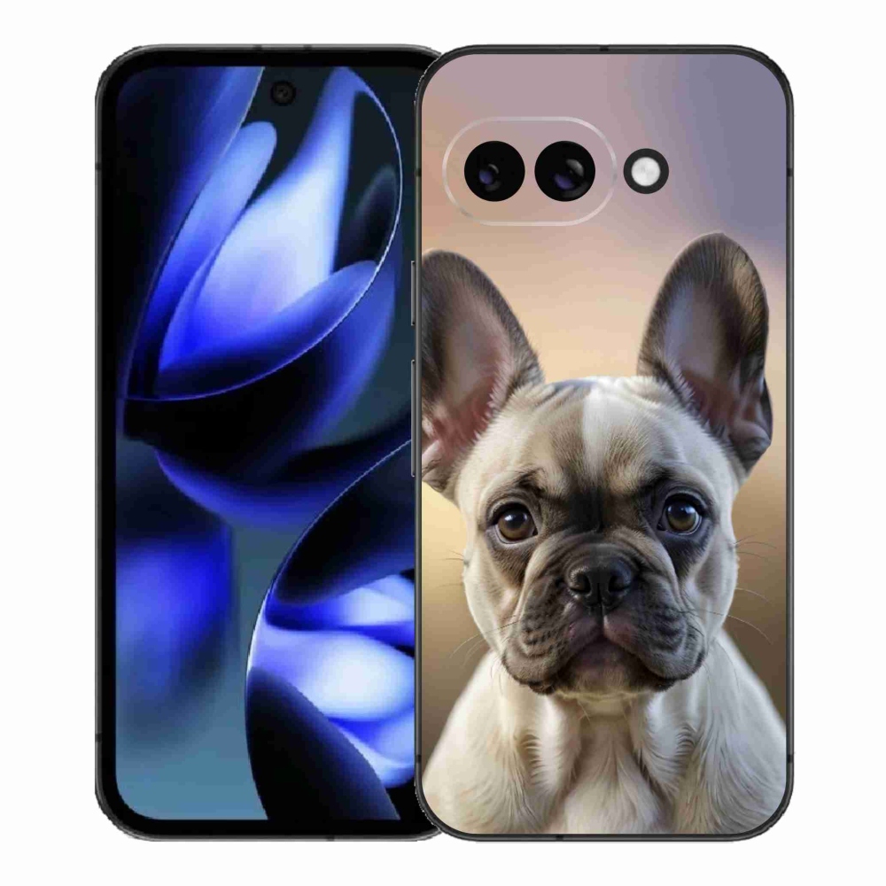 Gélový kryt mmCase na Google Pixel 9a - roztomilý francúzsky buldoček