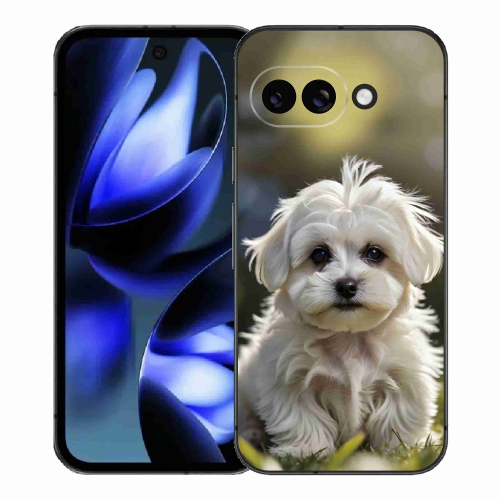 Gélový kryt mmCase na Google Pixel 9a - roztomilý maltézsky psík
