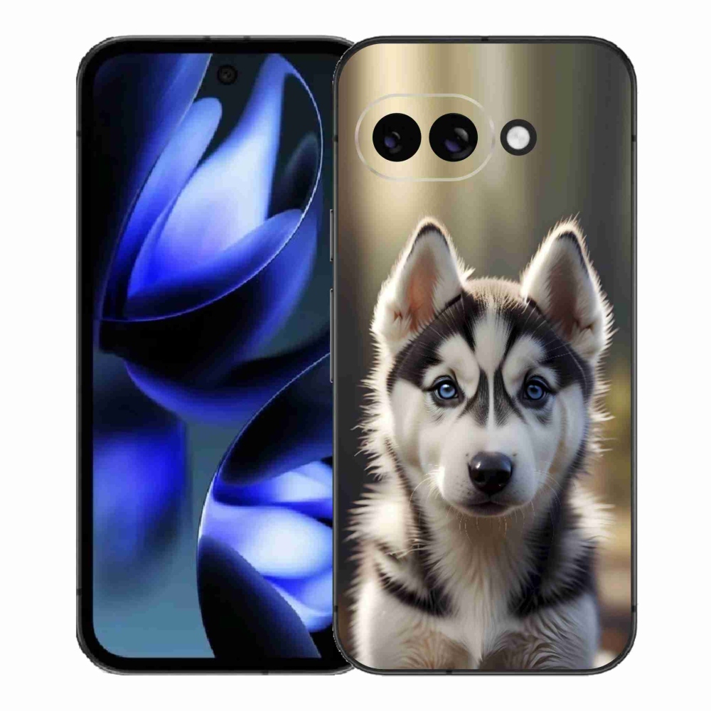 Gélový kryt mmCase na Google Pixel 9a - roztomilý sibírsky husky