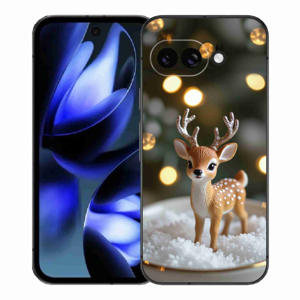 Gélový kryt mmCase na Google Pixel 9a - roztomilý vianočný jeleň