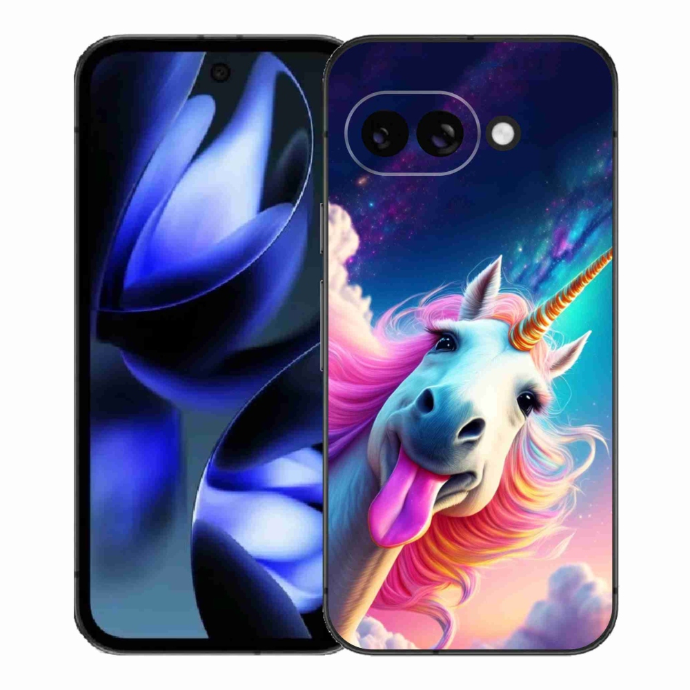 Gélový kryt mmCase na Google Pixel 9a - šialený jednorožec