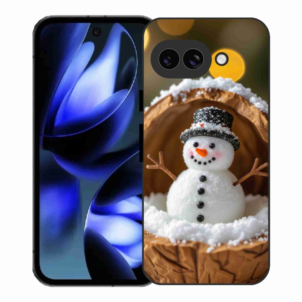 Gélový kryt mmCase na Google Pixel 9a - snehuliak 4