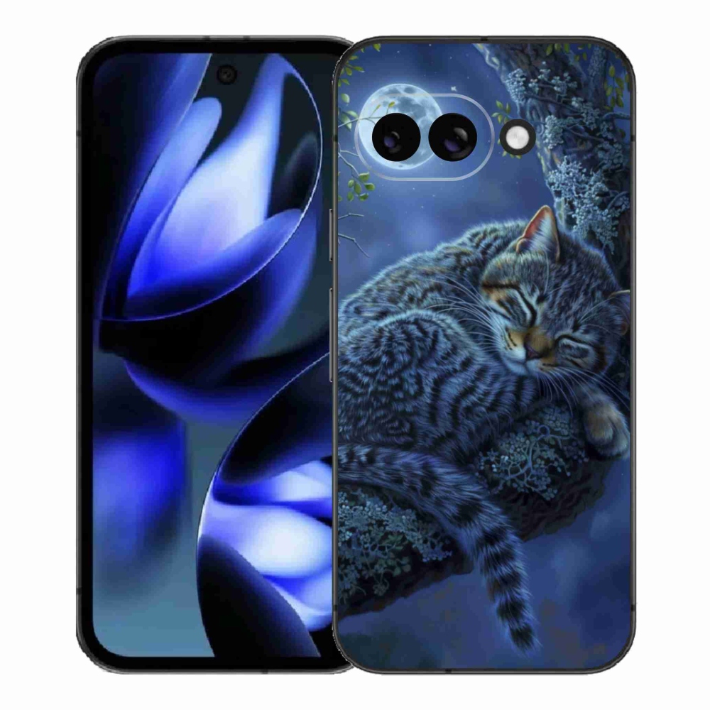 Gélový kryt mmCase na Google Pixel 9a - spiaca mačka